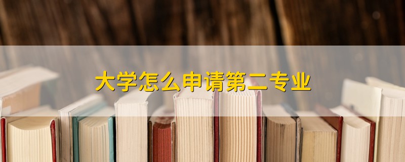 大學(xué)怎么申請(qǐng)第二專(zhuān)業(yè)