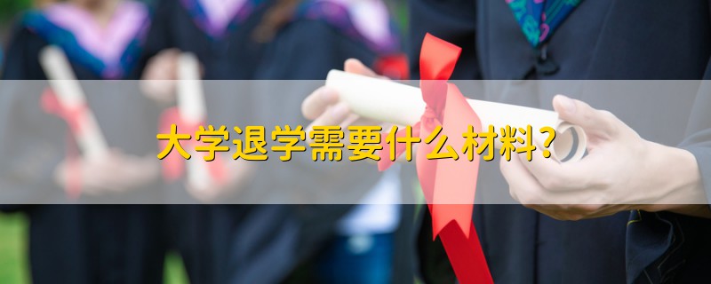 大學(xué)退學(xué)需要什么材料?