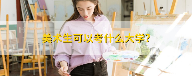 美術(shù)生可以考什么大學(xué)?