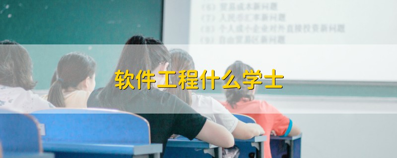軟件工程什么學士