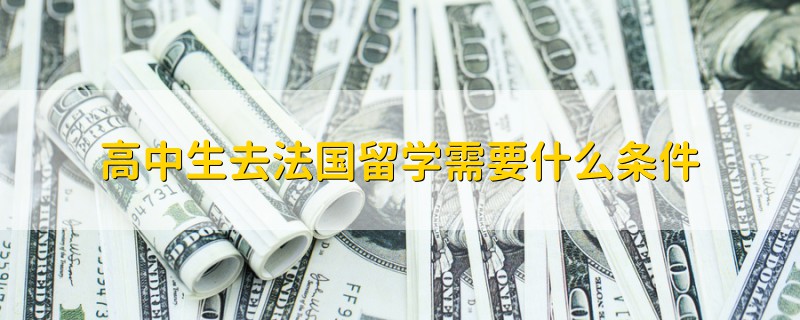 高中生去法國留學(xué)需要什么條件