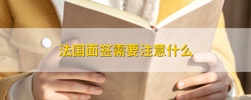 法國面簽需要注意什么