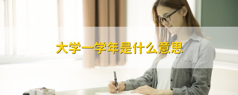 大學一學年是什么意思
