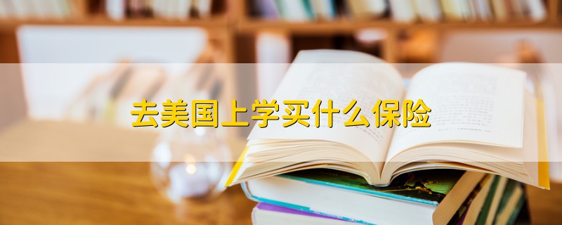 去美國上學買什么保險