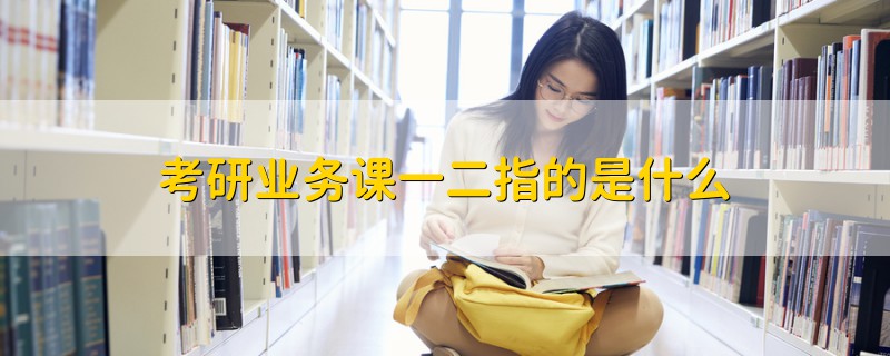 考研業(yè)務(wù)課一二指的是什么