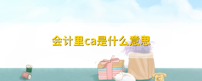 會計里ca是什么意思