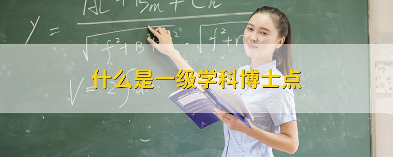 什么是一級學科博士點