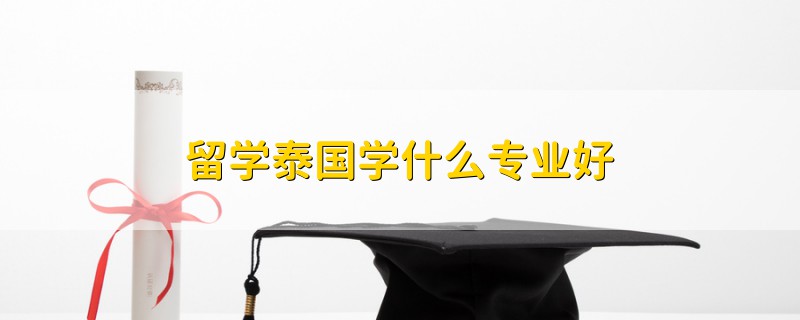 留學(xué)泰國學(xué)什么專業(yè)好