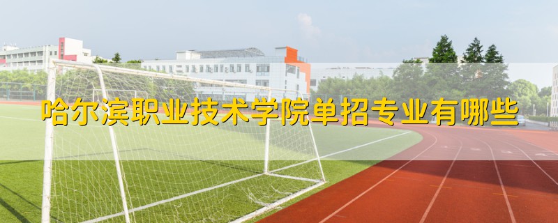 哈爾濱職業(yè)技術(shù)學(xué)院?jiǎn)握袑I(yè)有哪些