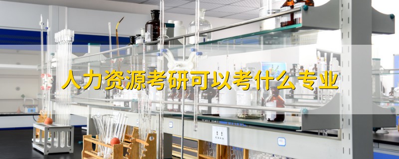 人力資源考研可以考什么專業(yè)