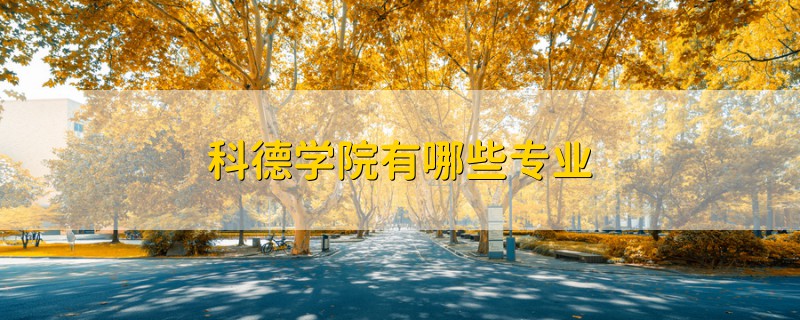 科德學院有哪些專業(yè)