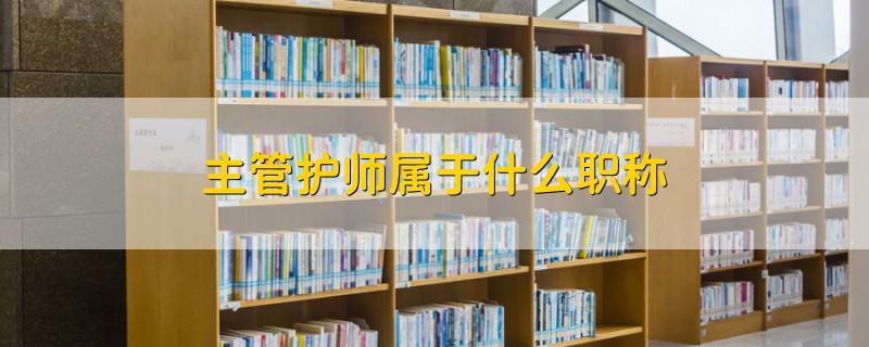 主管護師屬于什么職稱