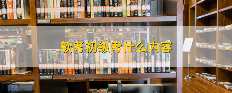 軟考初級(jí)考什么內(nèi)容