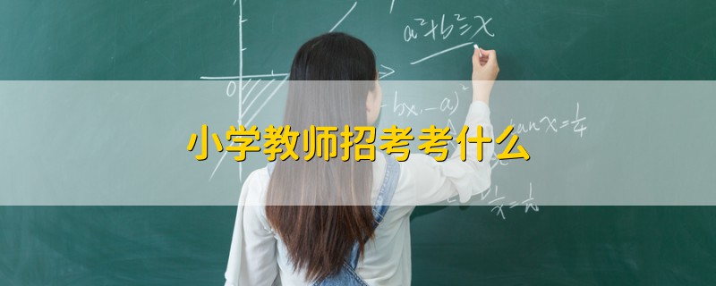 小學(xué)教師招考考什么