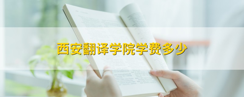 西安翻譯學院學費多少