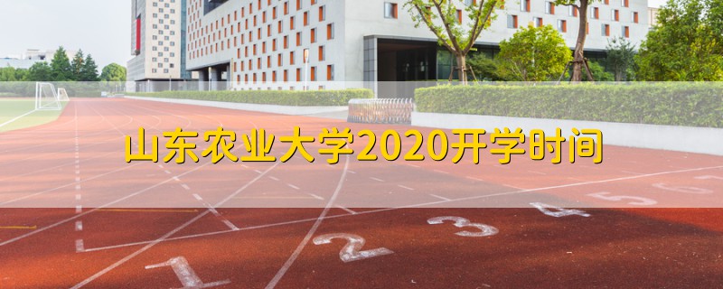 山東農(nóng)業(yè)大學2020開學時間