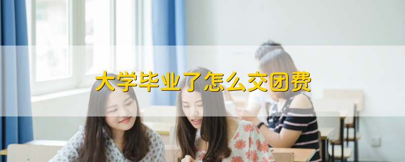 大學畢業(yè)了怎么交團費