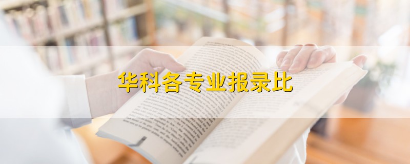 華科各專業(yè)報(bào)錄比