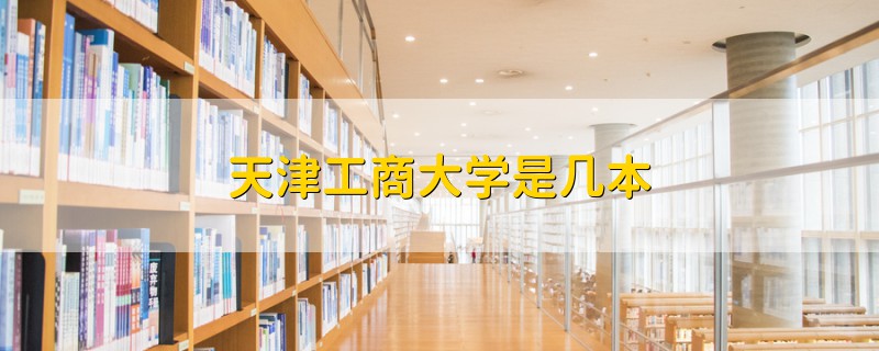 天津工商大學是幾本