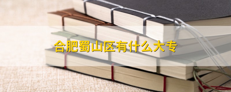 合肥蜀山區(qū)有什么大專