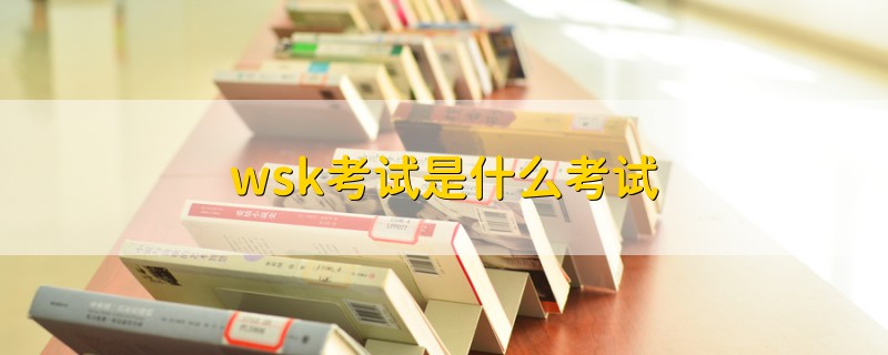 wsk考試是什么考試