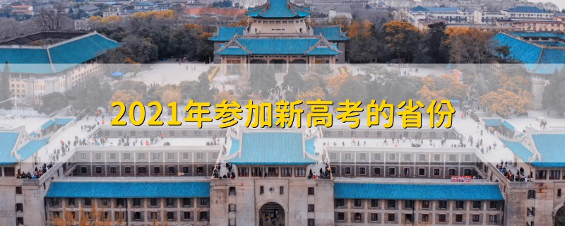 2021年參加新高考的省份