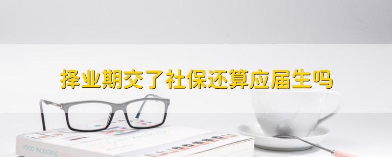 擇業(yè)期交了社保還算應(yīng)屆生嗎