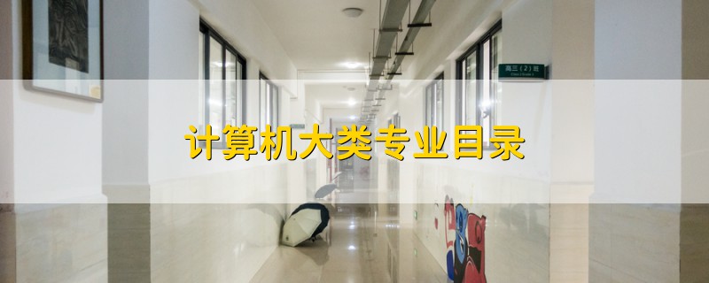 計算機大類專業(yè)目錄
