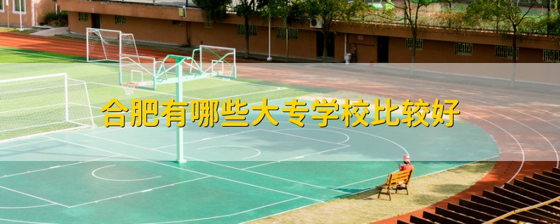 合肥有哪些大專學(xué)校比較好