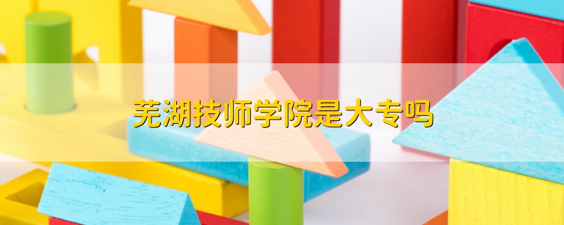 蕪湖技師學院是大專嗎