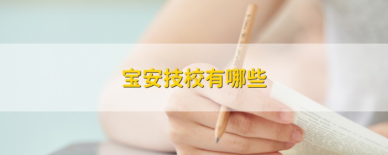 寶安技校有哪些