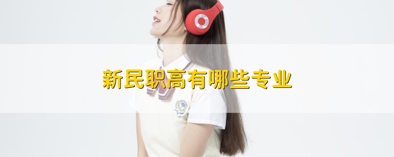 新民職高有哪些專業(yè)