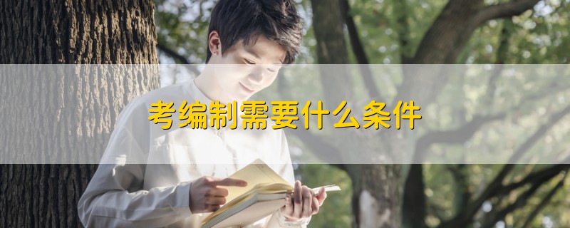 考編制需要什么條件