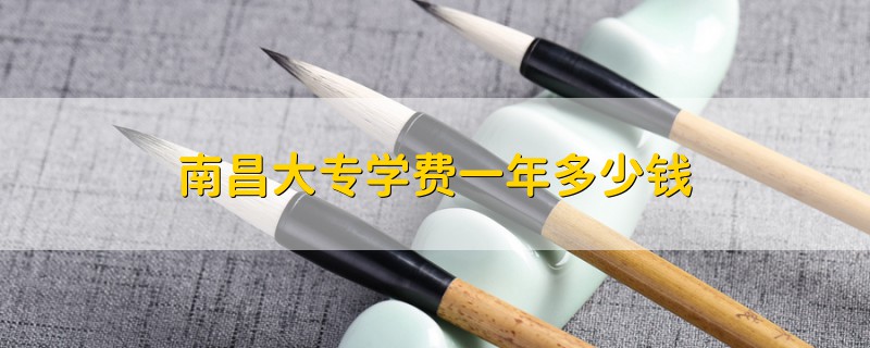 南昌大專學費一年多少錢