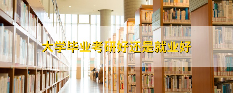 大學(xué)畢業(yè)考研好還是就業(yè)好