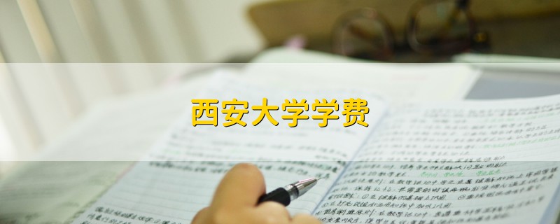 西安大學學費