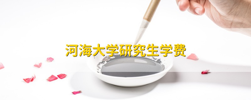 河海大學(xué)研究生學(xué)費(fèi)