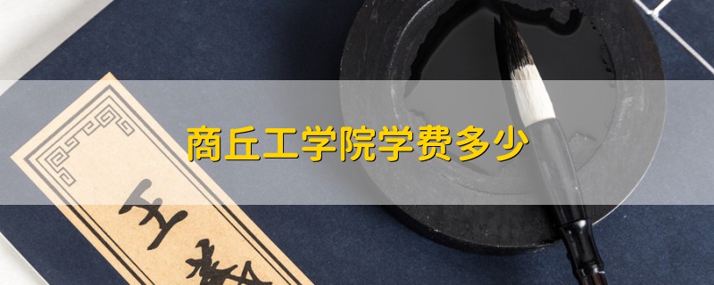 商丘工學(xué)院學(xué)費(fèi)多少