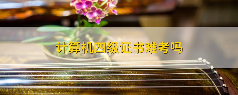 計(jì)算機(jī)四級(jí)證書難考嗎