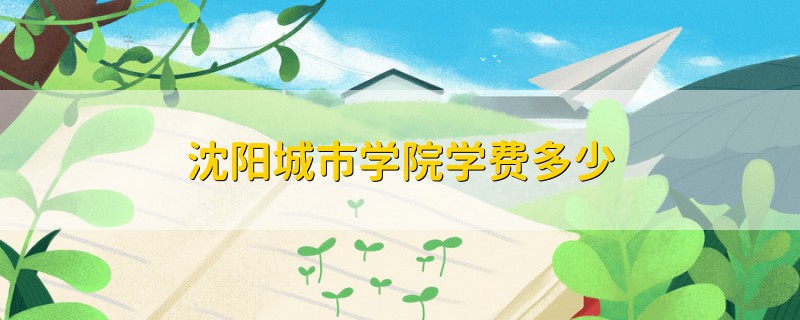 沈陽城市學(xué)院學(xué)費多少