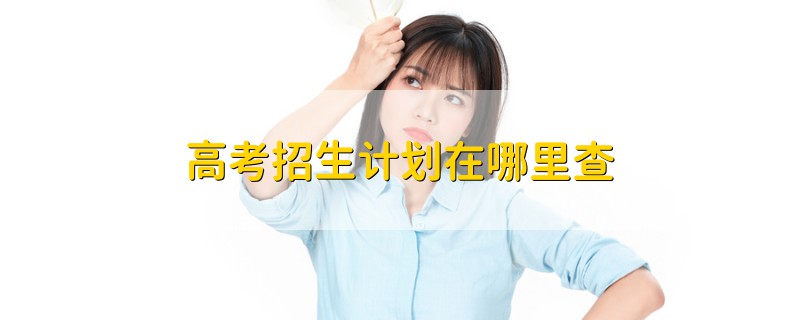 高考招生計(jì)劃在哪里查