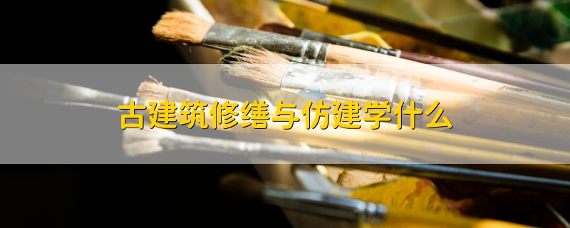 古建筑修繕與仿建學(xué)什么