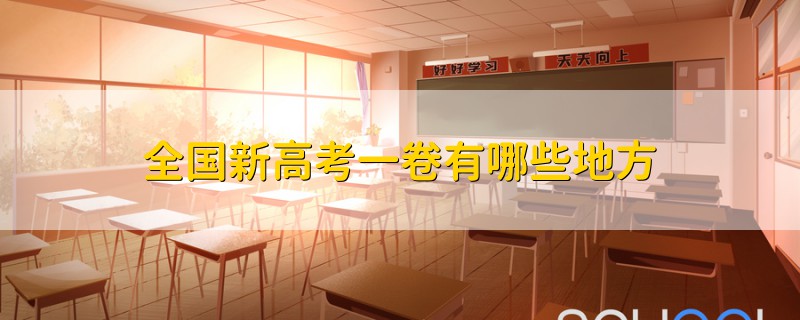 全國(guó)新高考一卷有哪些地方