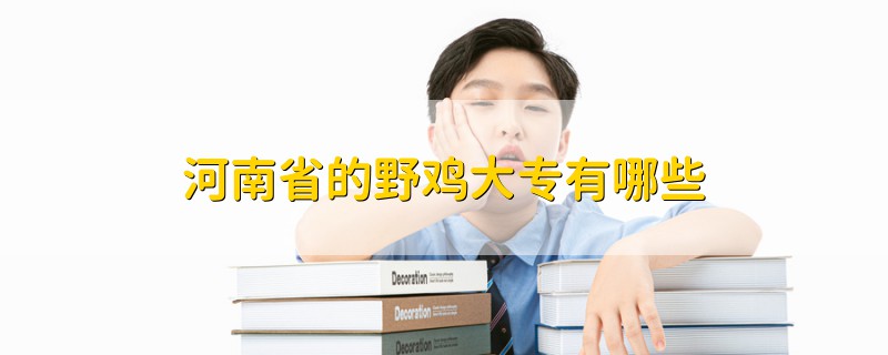 河南省的野雞大專有哪些