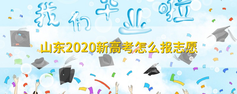 山東2020新高考怎么報(bào)志愿