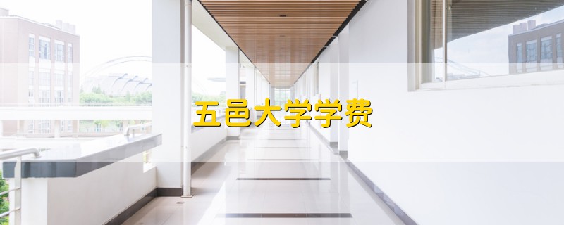 五邑大學(xué)學(xué)費