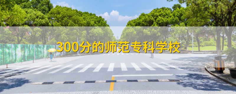 300分的師范專科學(xué)校