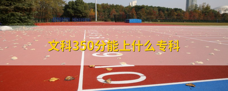 文科350分能上什么專科