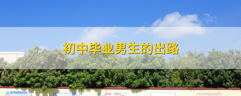 初中畢業(yè)男生的出路