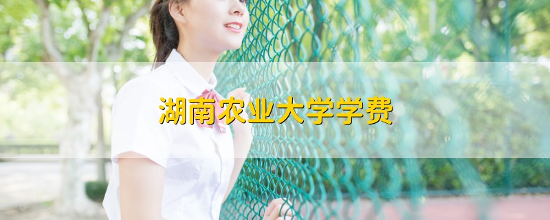 湖南農(nóng)業(yè)大學(xué)學(xué)費(fèi)
